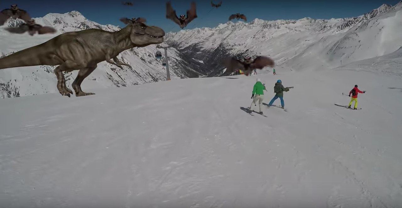 Austrian Ski Slopes under Alien Attack!