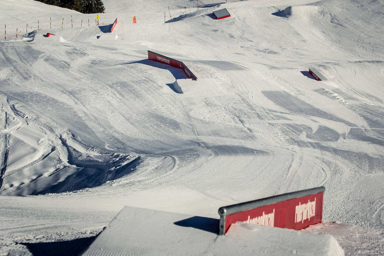 The set up of Riderpark Pizol looks great by Felix Pirker
