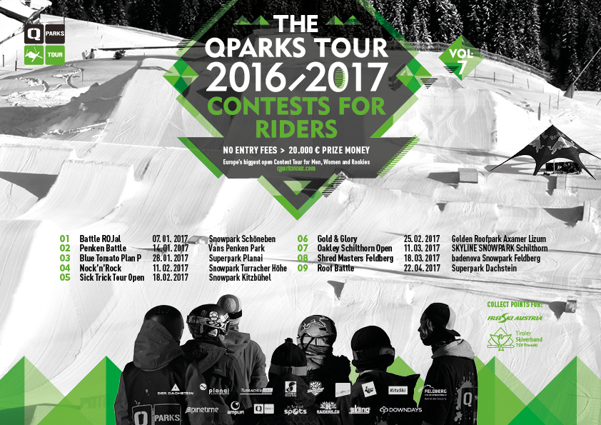 Schedule QParks Tour 2016/2017