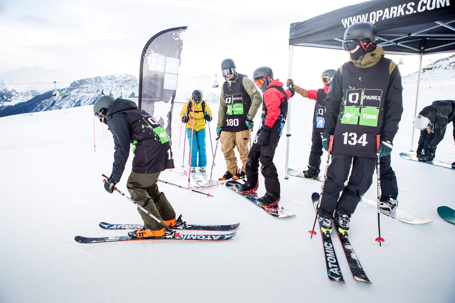 Drop in at the Qparks Freeski Tour Battle Rojal at Snowpark Schöneben 2017 captured by Patrick Steiner