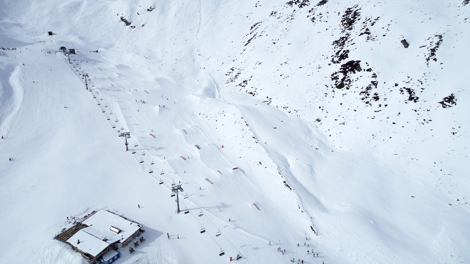 teh Golden Roofpark Innsbruck from above