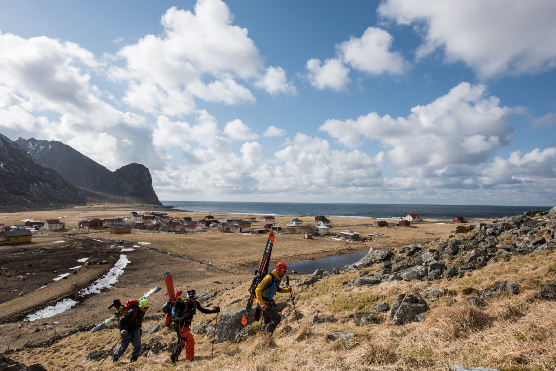 Ski touring in a different scenery