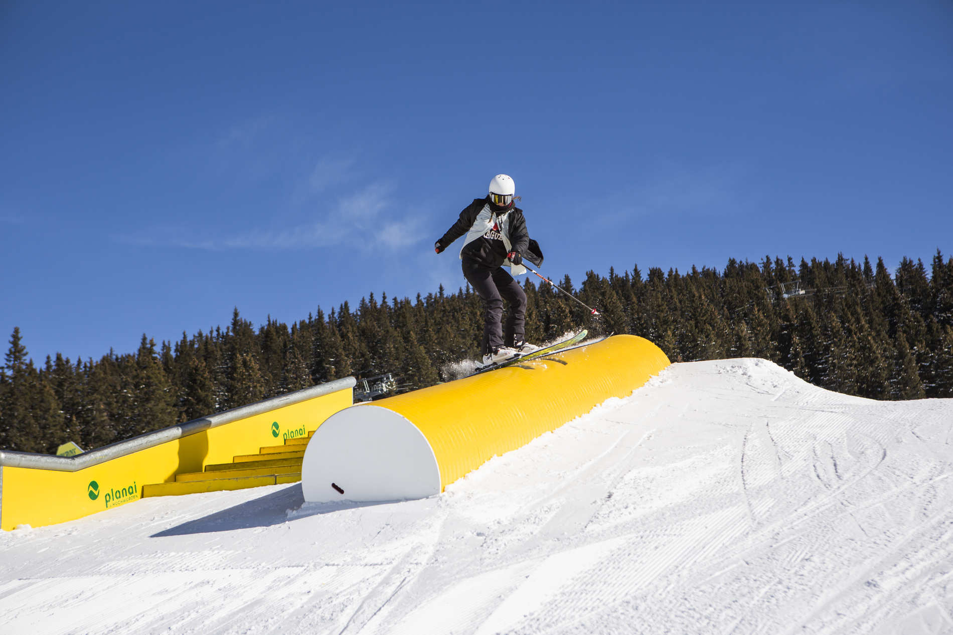 Elene Schneider taking on the fat down tubes