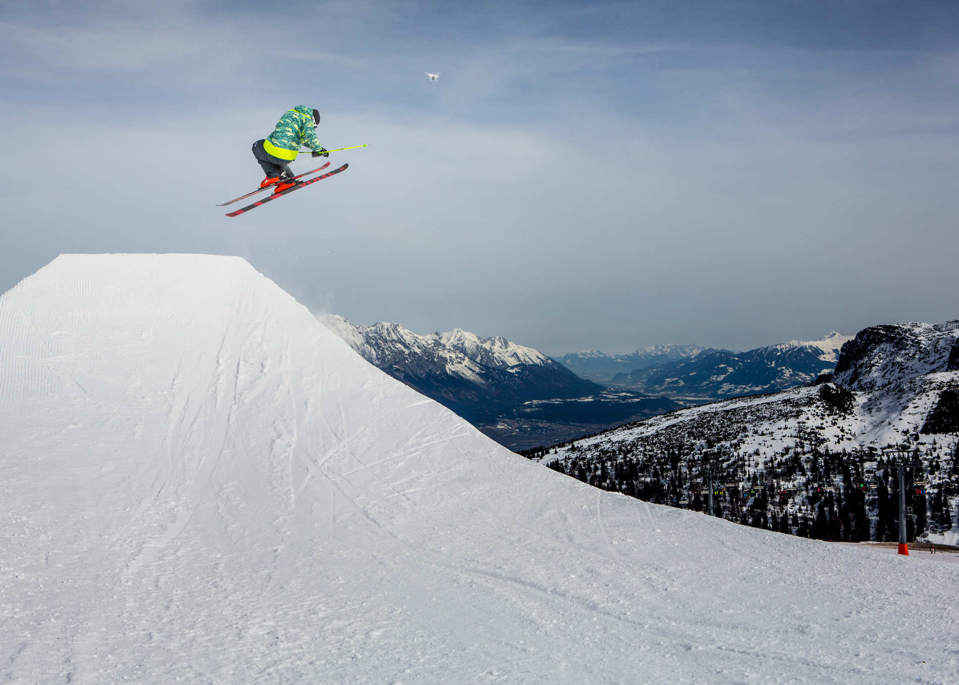 Jernej Smole enjoying the view of the Golden Roofpark Innsbruck