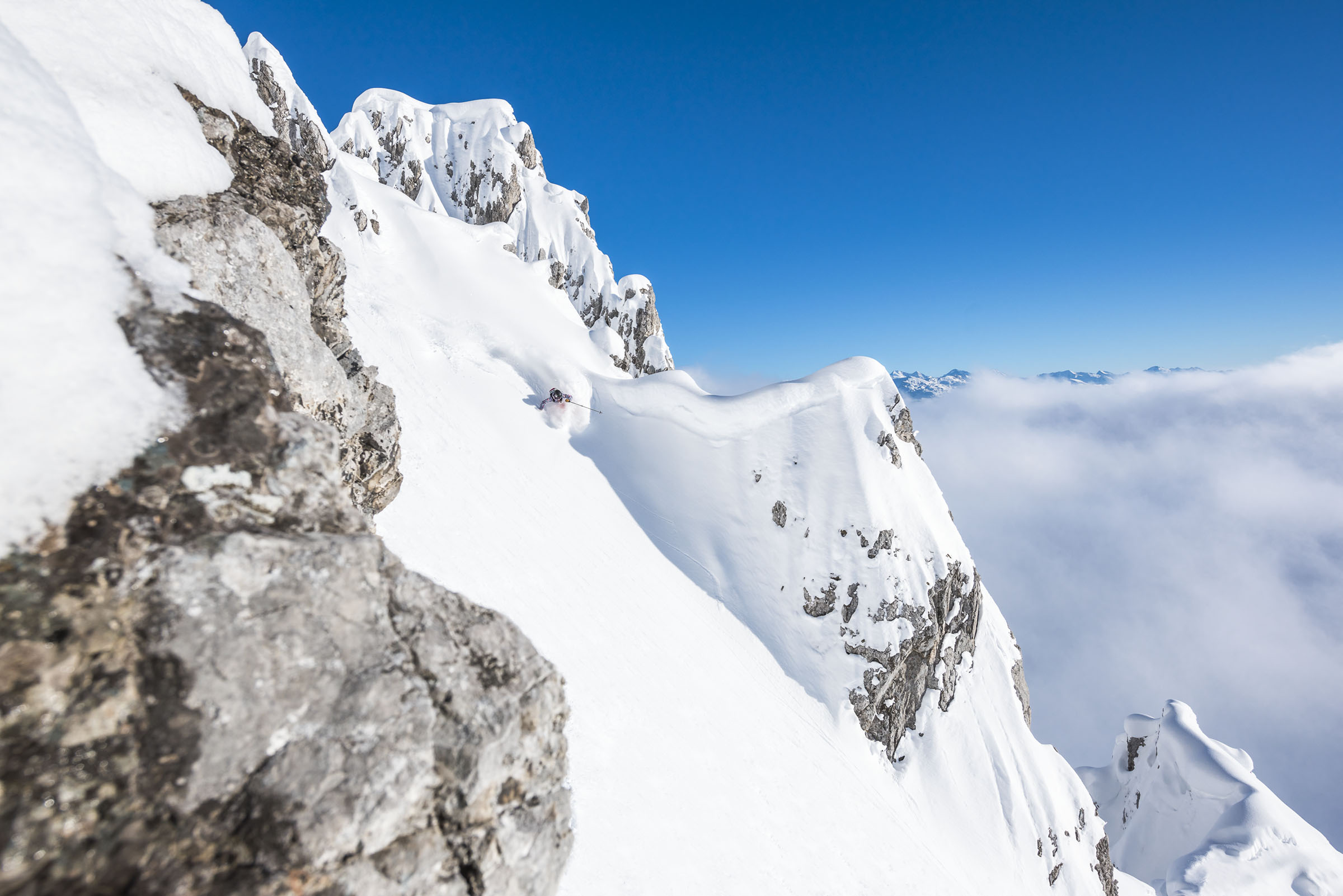 Lena Stoffel finding the goods at Nordkette Innsbruck