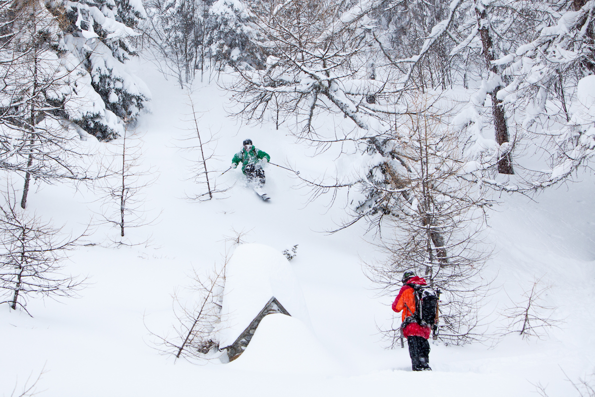 Giuseppe Geppo Di Mauro captures the boys enjoys the freshly fallen snow to it's fullest at the 1st day of Click on the Mountain