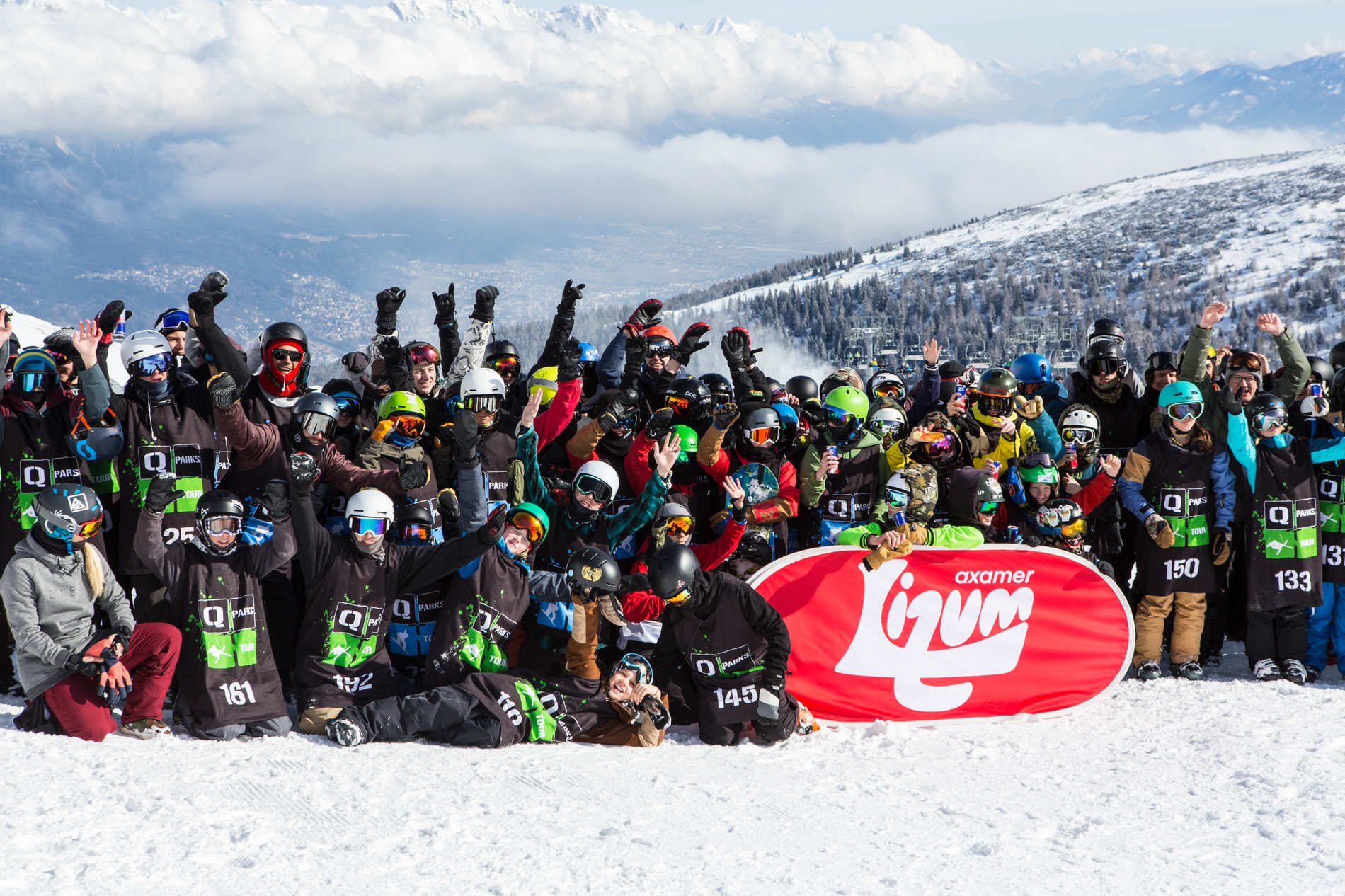 Everybody had a blast at the QParks Freeski Tour at Golden Roofpark Axamer Lizum