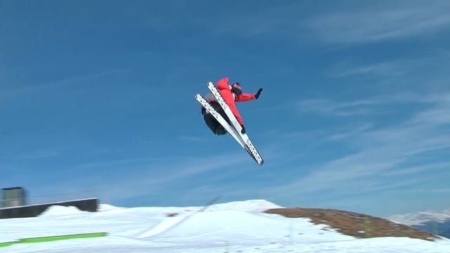 Method Airs and pipe surfing this is Kai Mahler at Snowpark Laax