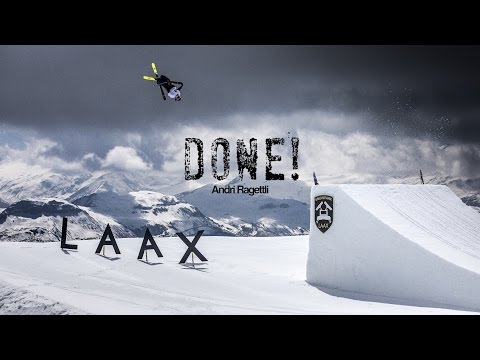 One last run by Andri Ragettli at Snowpark LAAX to end the season with a bang