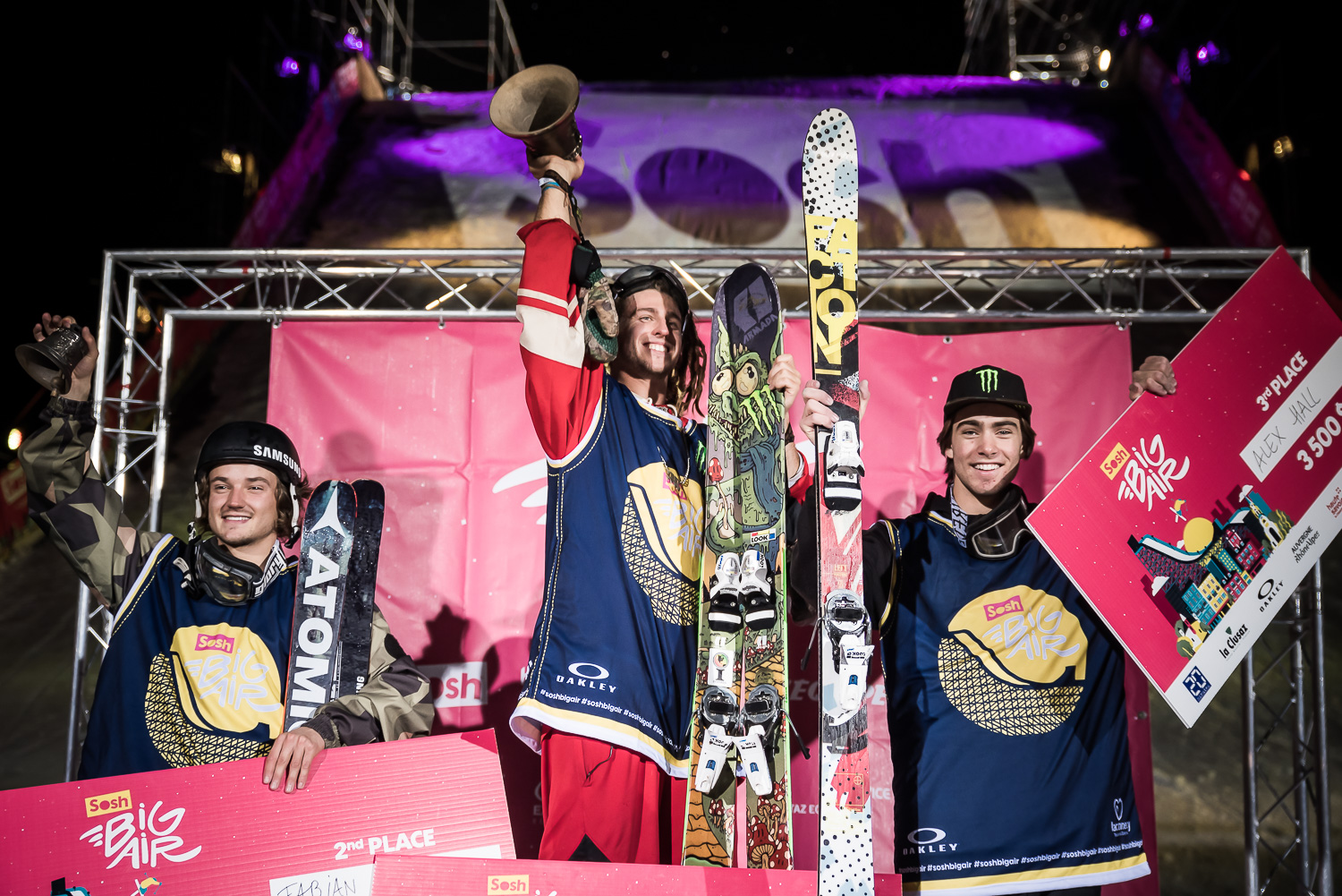 2016 Sosh Big Air ski podium