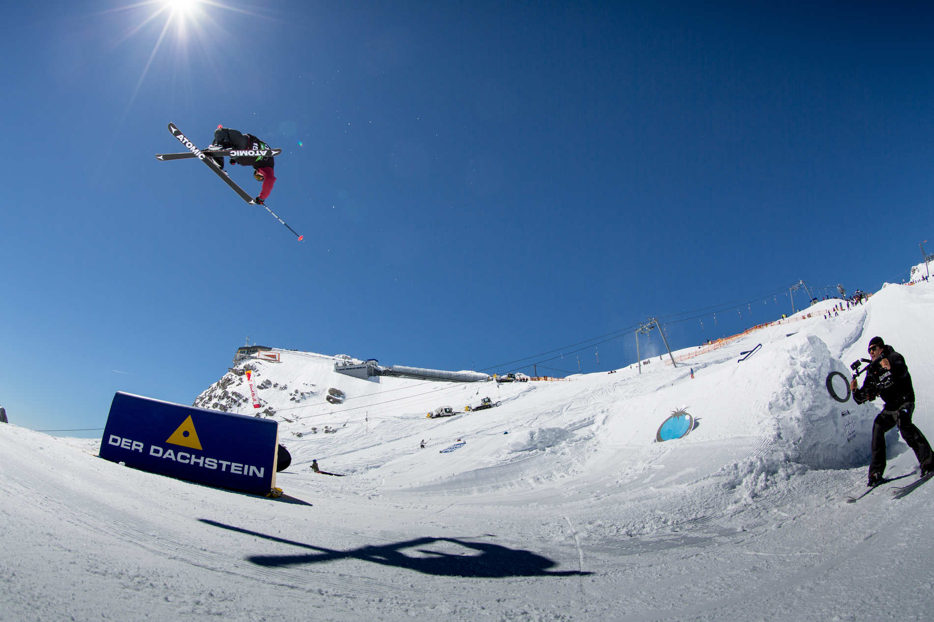 QParks Freeski Tour finals Dachstein Johannes Rohrmoser in action captured by Patrick Steiner