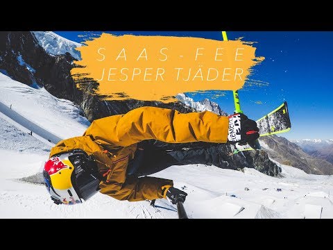 Watch GoPro Master and all-around madmen Jesper Tjäder get to work during 2 weeks at the Stomping Grounds at Snowpark Saas Fee.