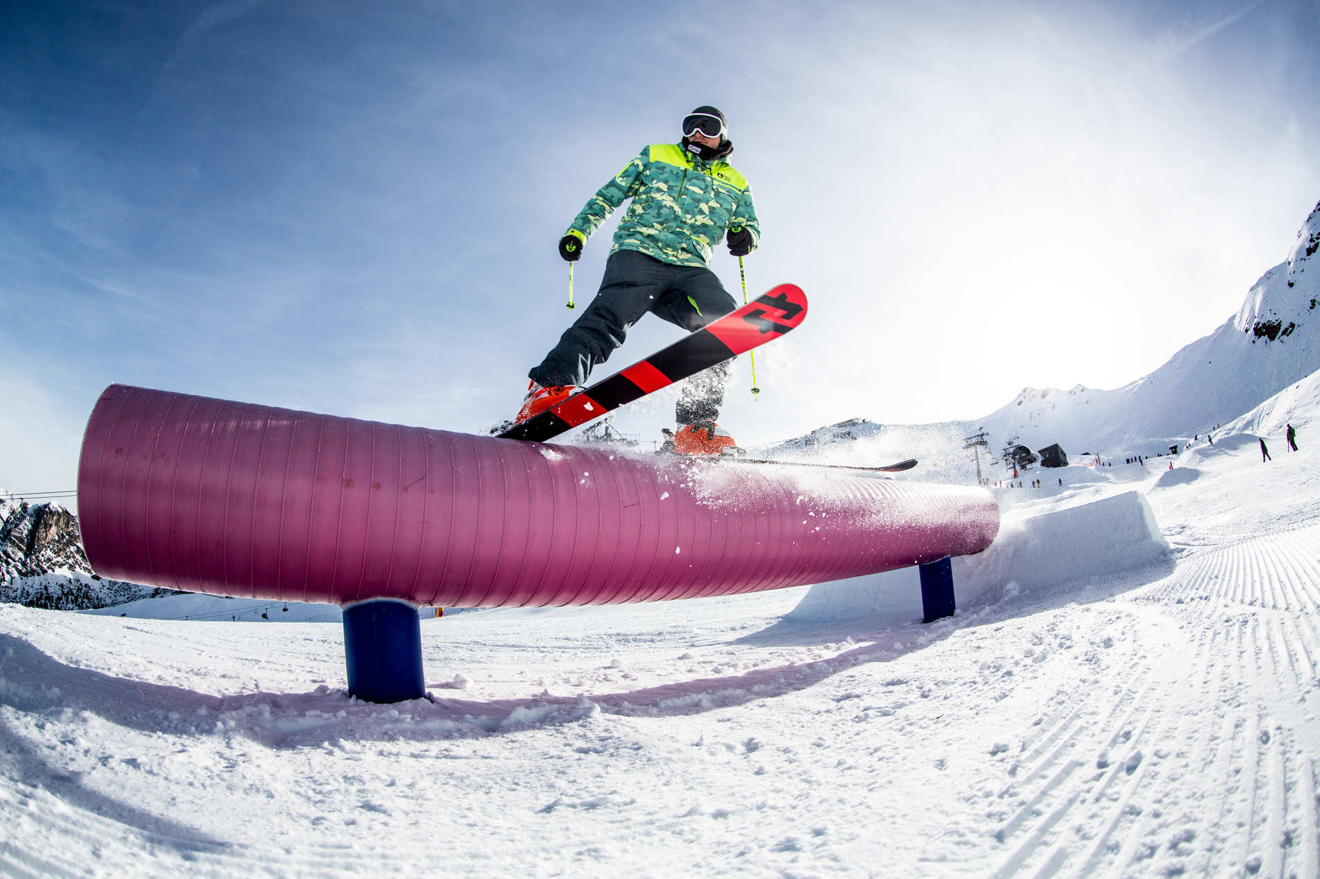 Jerney Smole sliding the Golden Roof Park Axamer Lizum