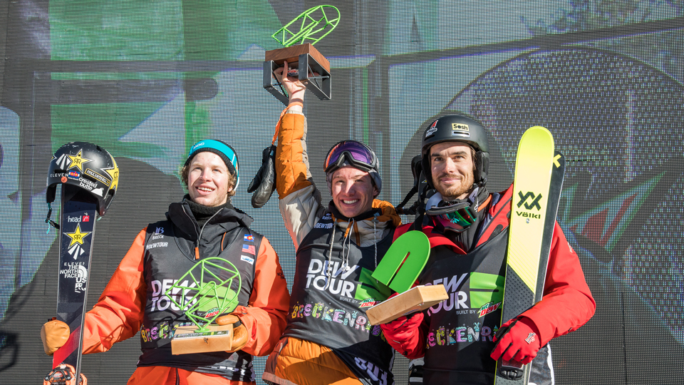 Dew Tour Men's Ski Halfpipe Podium