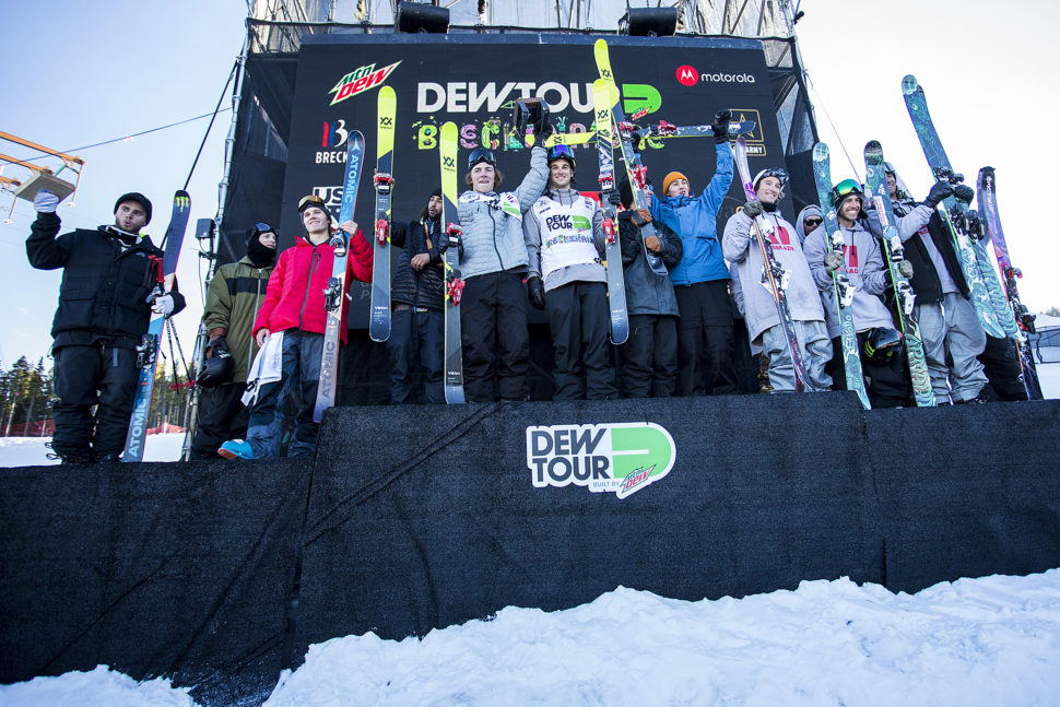 Dew tour Team Challenge Podium