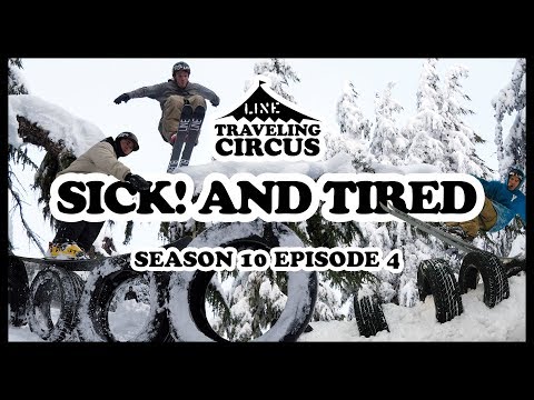 Line Traveling Circus skiing in the woods
