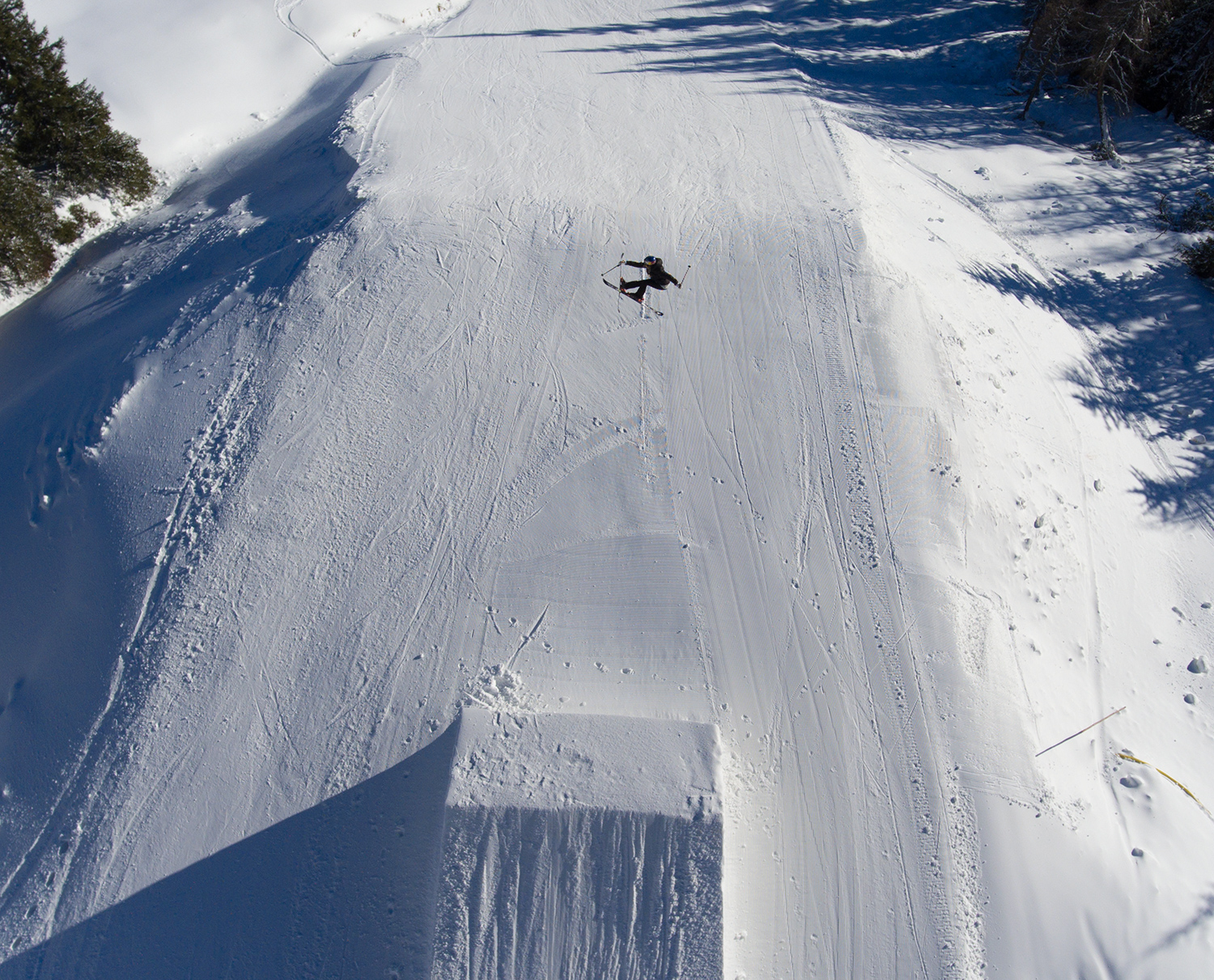 Lisa Zimmermann hitting a park jump
