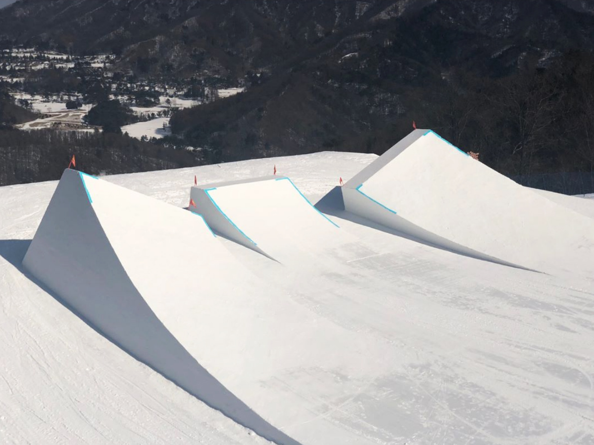 Olympic Slopestyle Course 2018 Pyeongchang