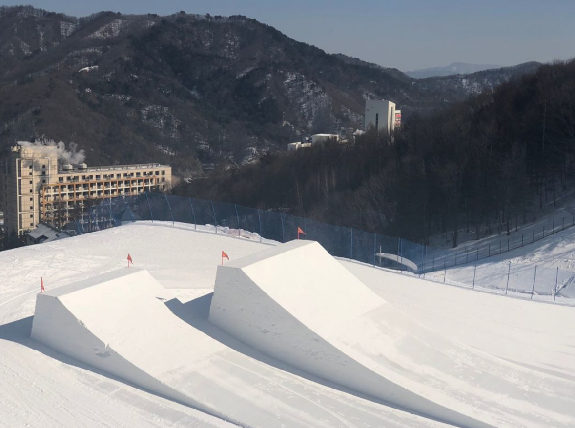 Olympic Slopestyle Course 2018 Pyeongchang