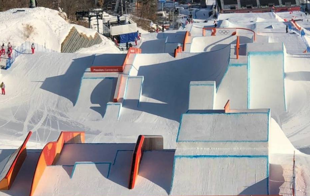 2018 Olympic Slopestyle course