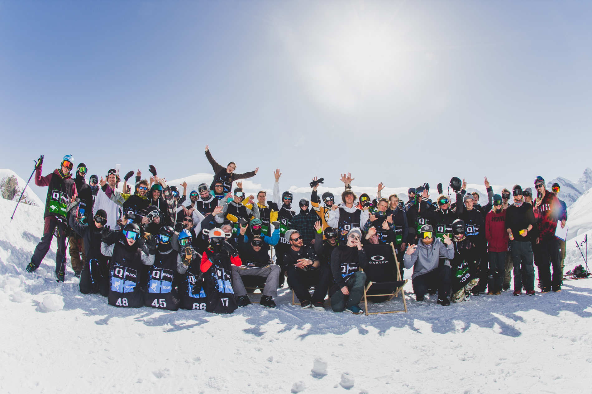 Schilthorn Open shred with friends