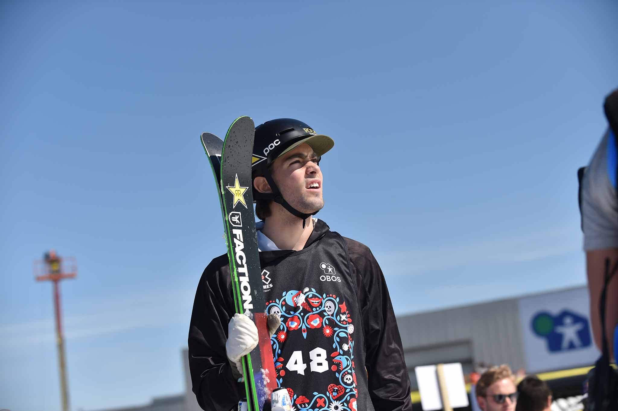 Alex Hall competes in Ski Big Air at X Games Norway.