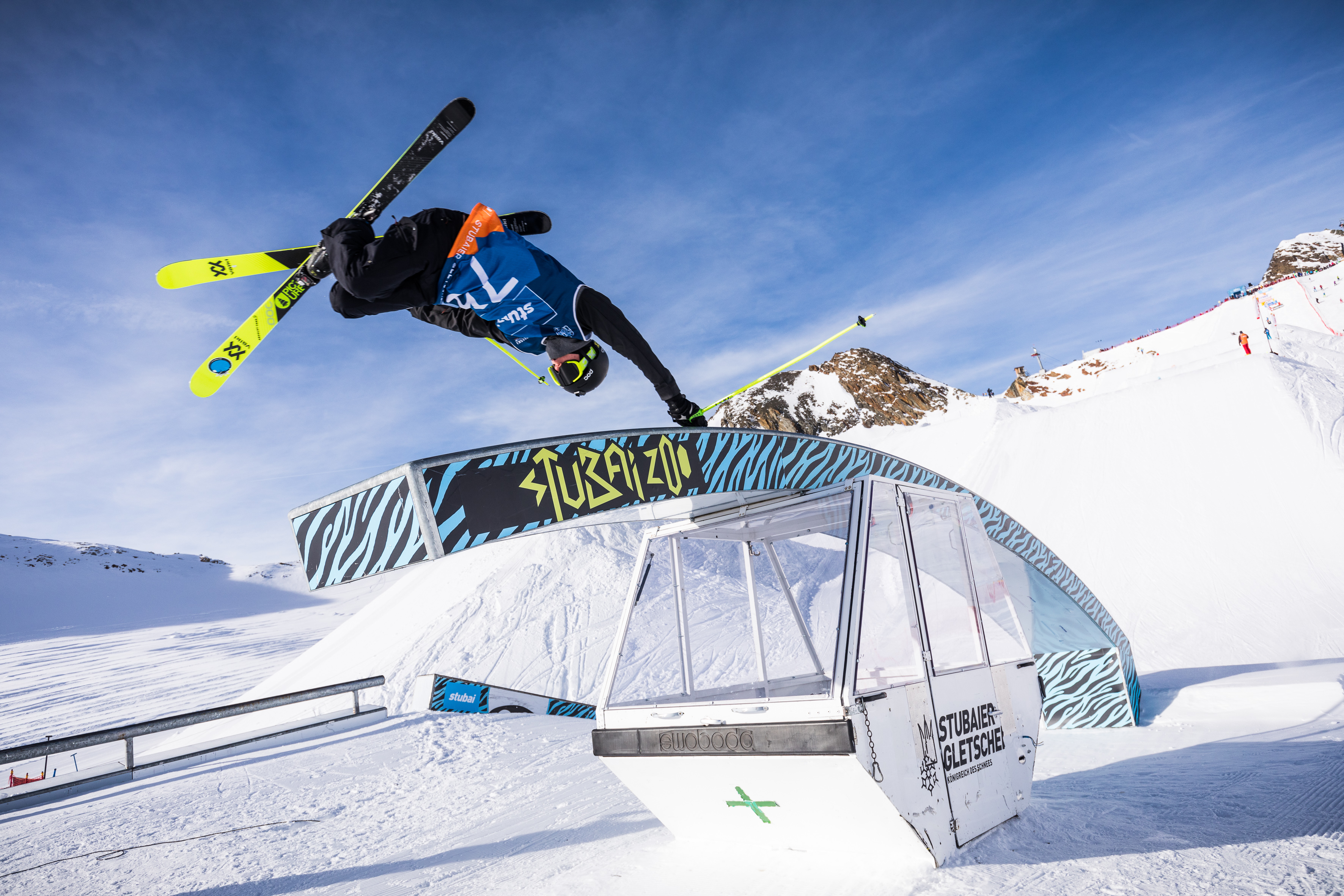 Sam Baumgartner at the Stubai Freeski World Cup Slopestyle 2017