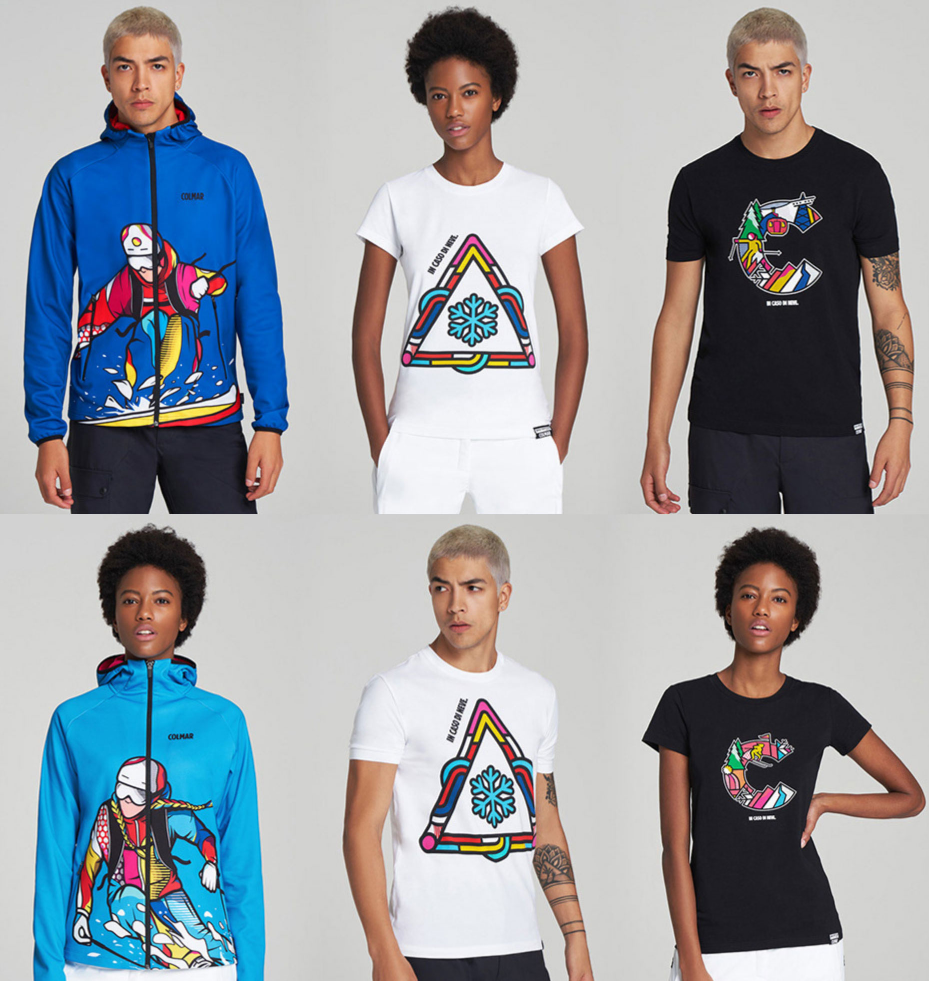 Colmar Van Orton limited edition collection fleece and T-shirts