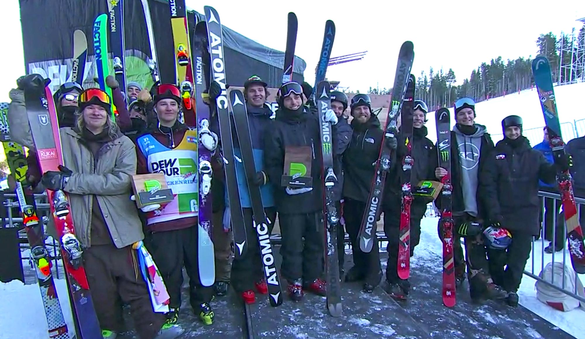 Dew Tour Team Challenge podium