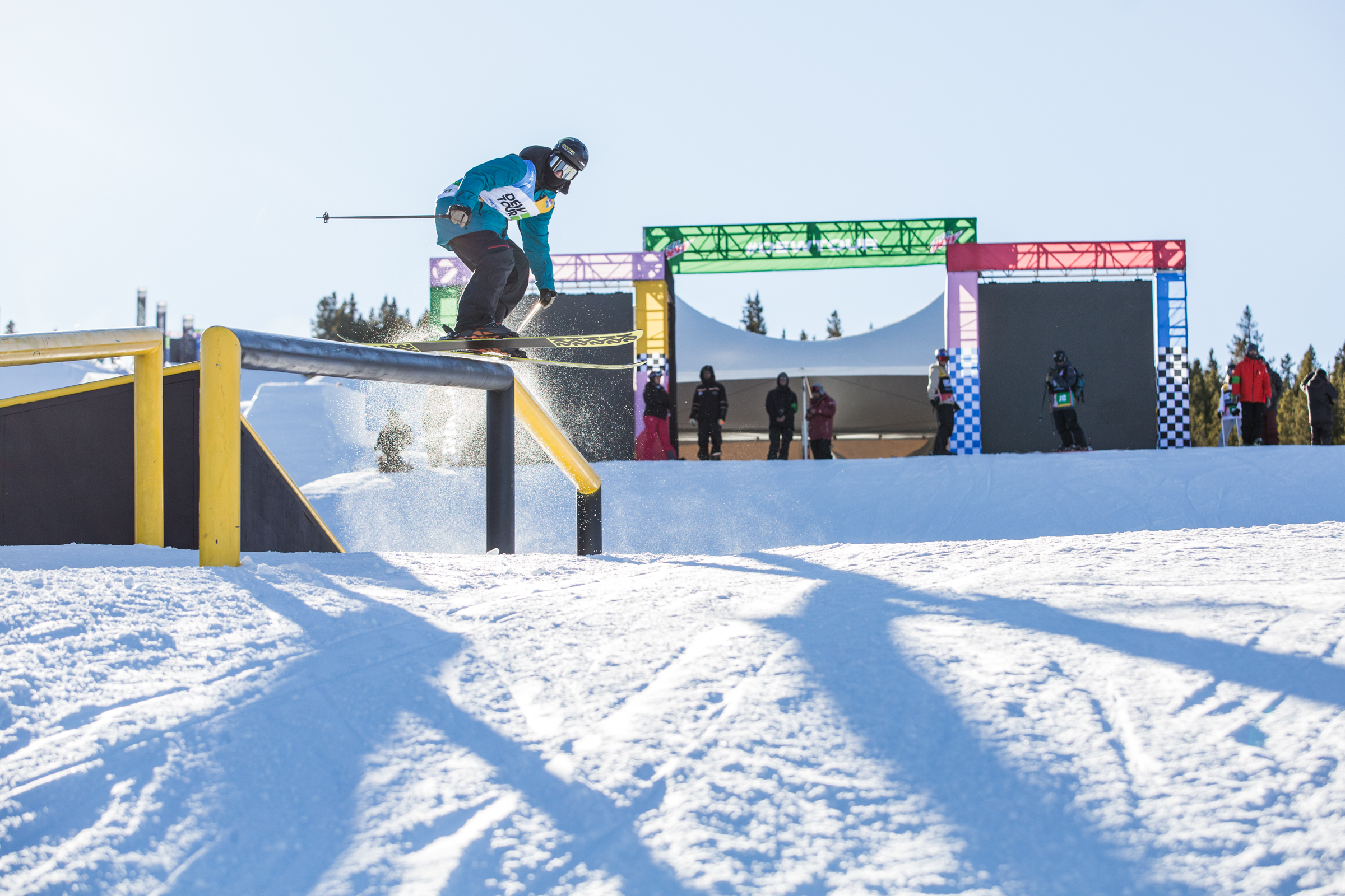 Joss Christensen practices at the 2018 Winter Dew Tour in Breckenridge, Colorado.