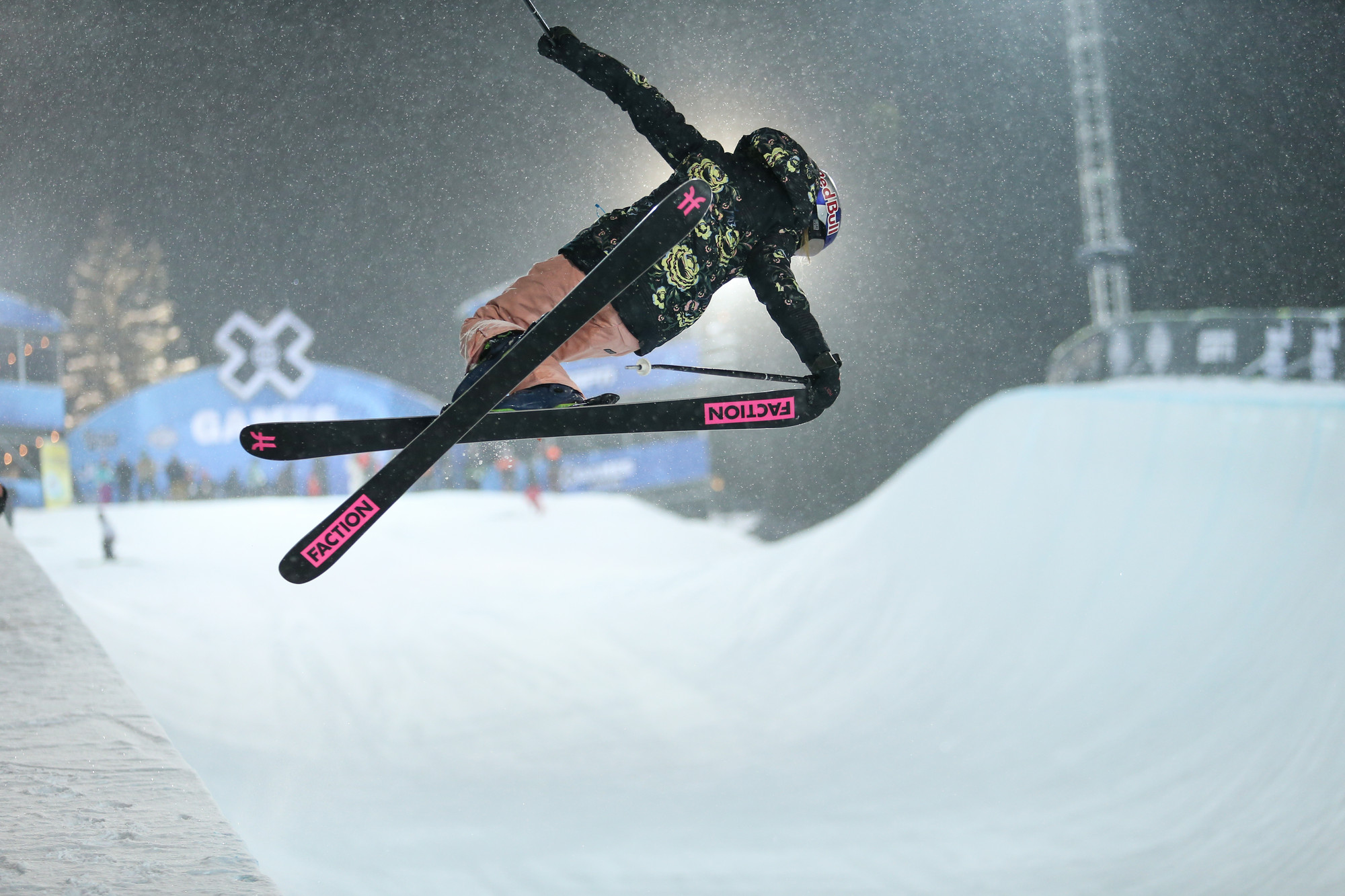 Aspen, CO - January 23, 2019 - Buttermilk Mountain: Great Clips Men's Ski SuperPipe during X Games Aspen 2019