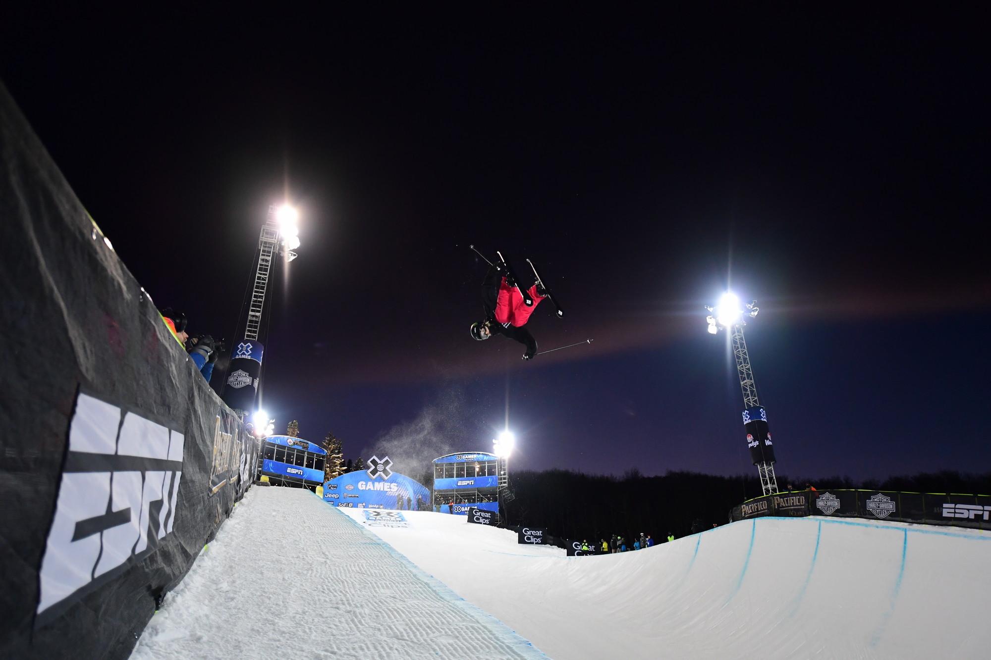Aspen, CO - January 24, 2019 - Buttermilk Mountain: Ayana Onozuka competing in Women's Ski SuperPipe during X Games Aspen 2019 (Photo by Phil Ellsworth / ESPN Images)   p.p1 {margin: 0.0px 0.0px 0.0px 0.0px; font: 8.5px Helvetica}