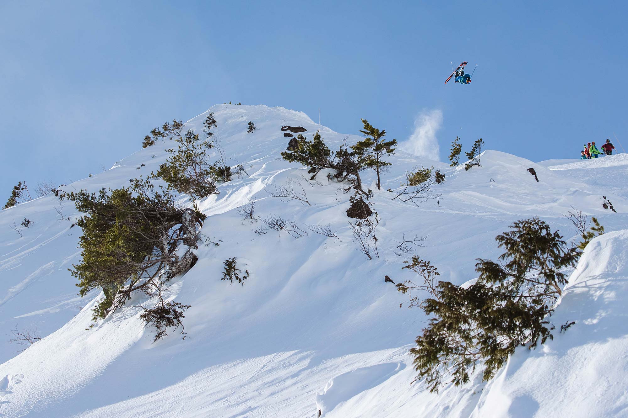Reine Barkered backflip, Freeride World Tour, Hakuba Japan