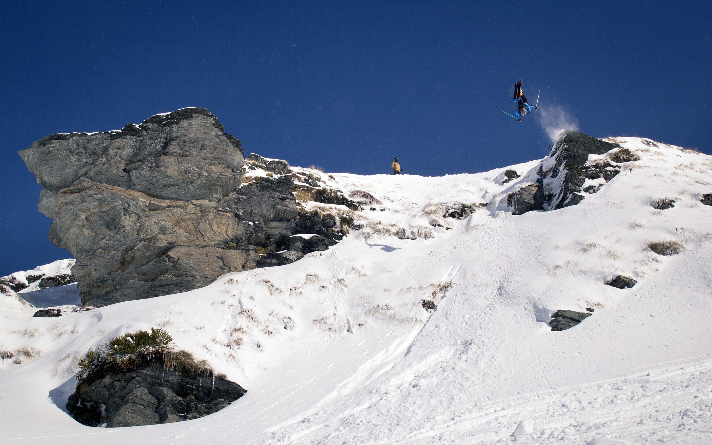 Konstantin Ottner sends a backflip. Photo: Hugo Peckham