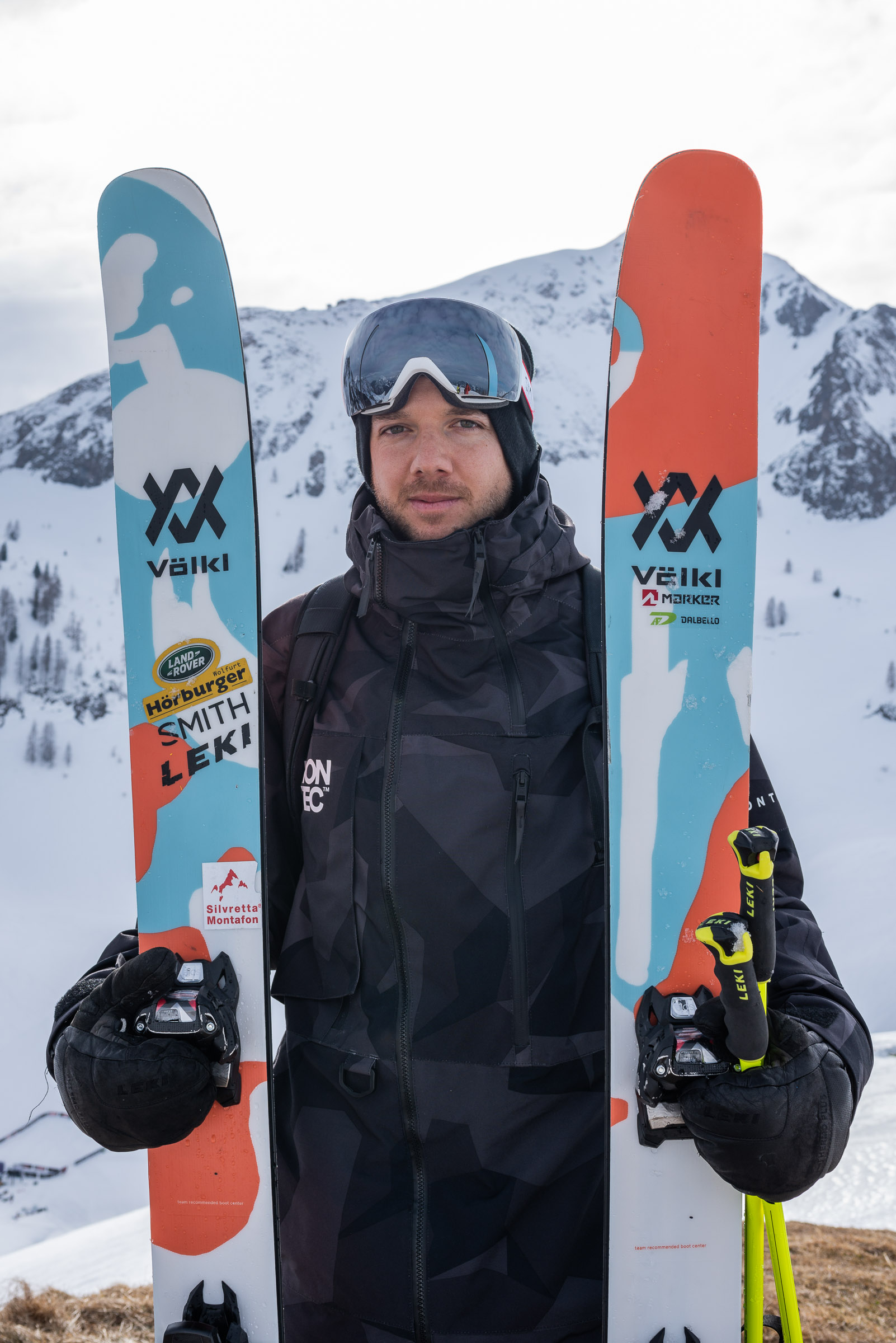 Fabio Studer at the Freeride World Tour in Fieberbrunn, Austria