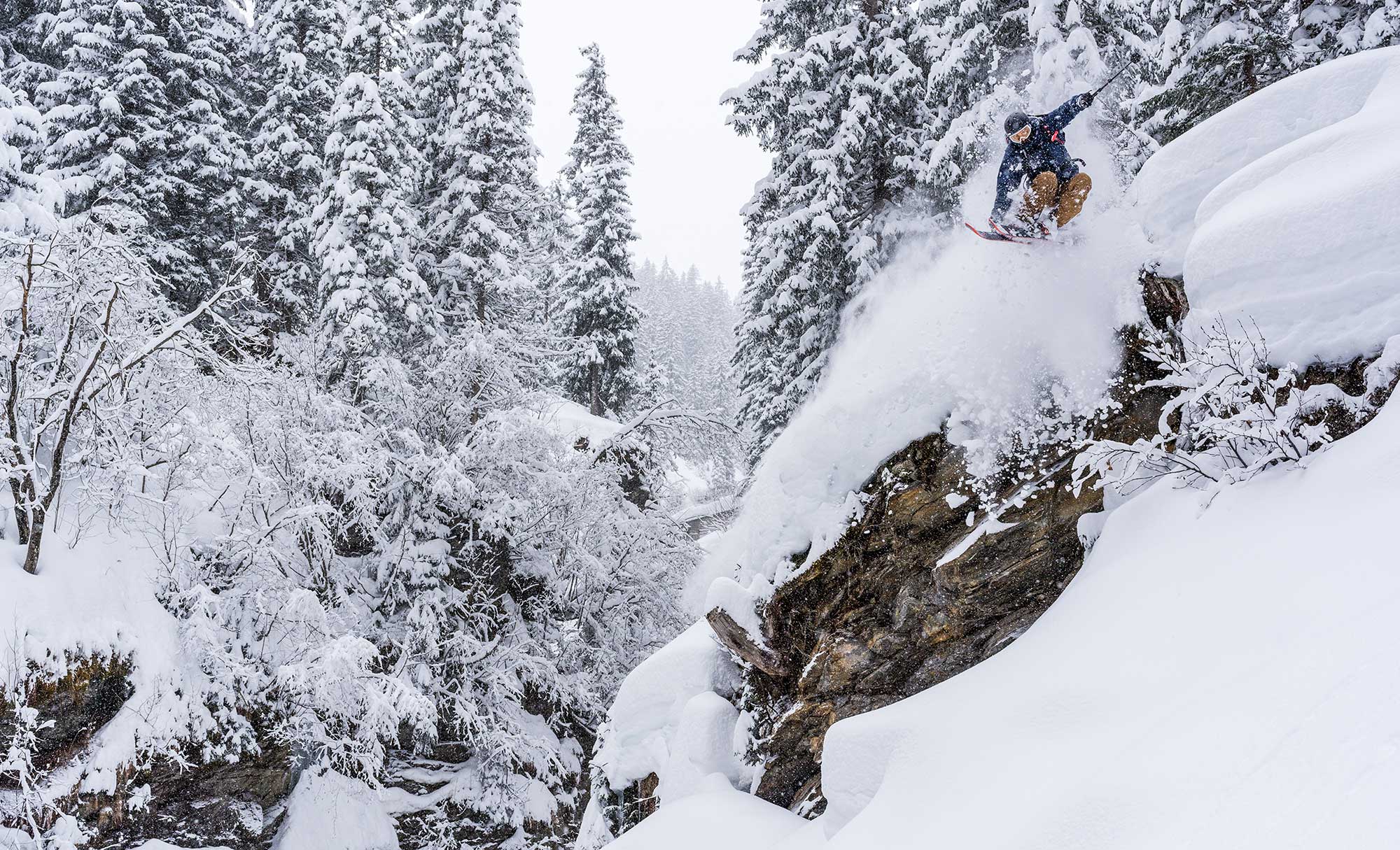 Mark von Roy finds a hidden powder stash at Saalbach Hinterglemm, Austria. Photo by Klaus Polzer for Downdays magazine