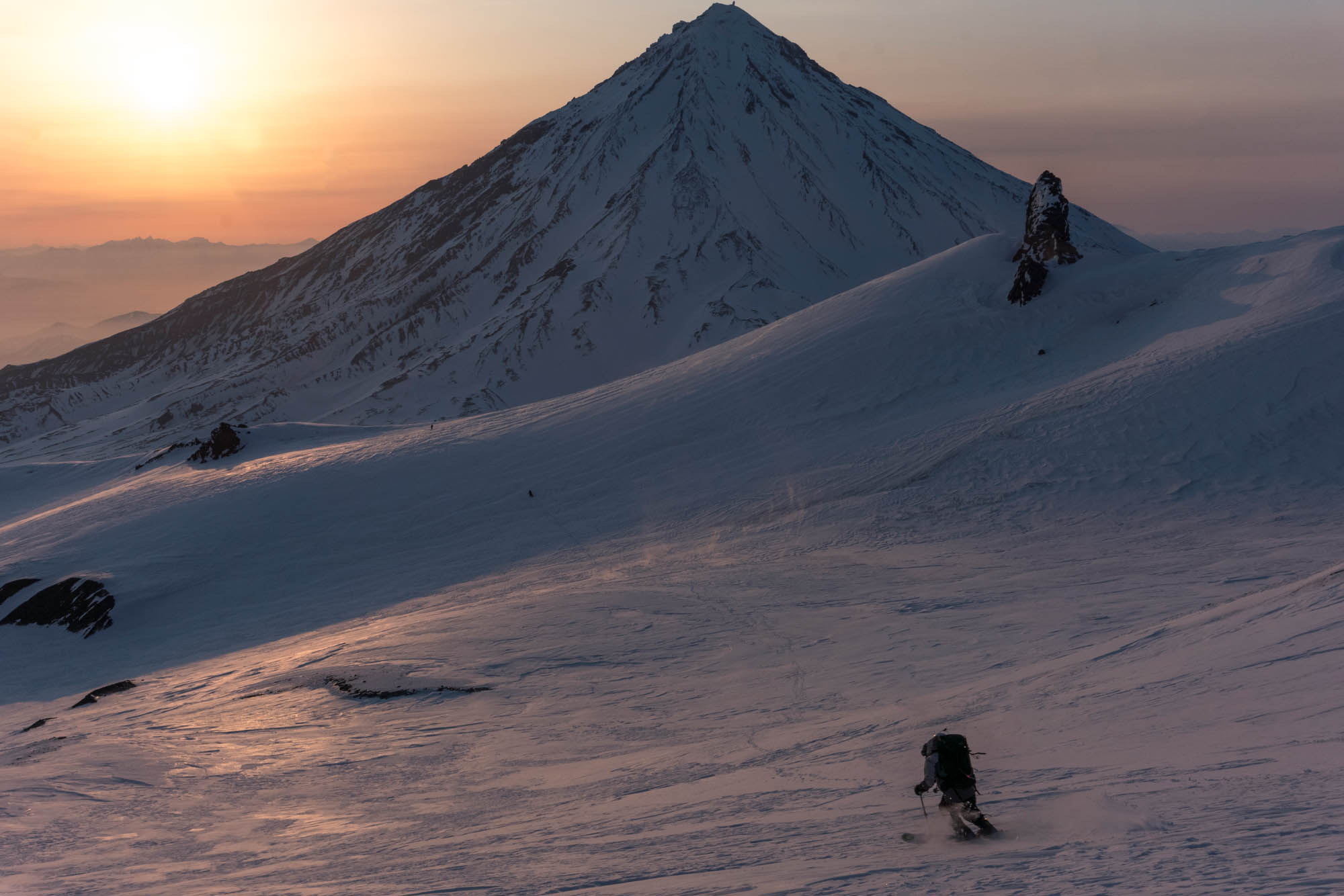 Andrey Shprengler Avachinsky Northwest Face Kamchatka freeride Photo Drew Herder