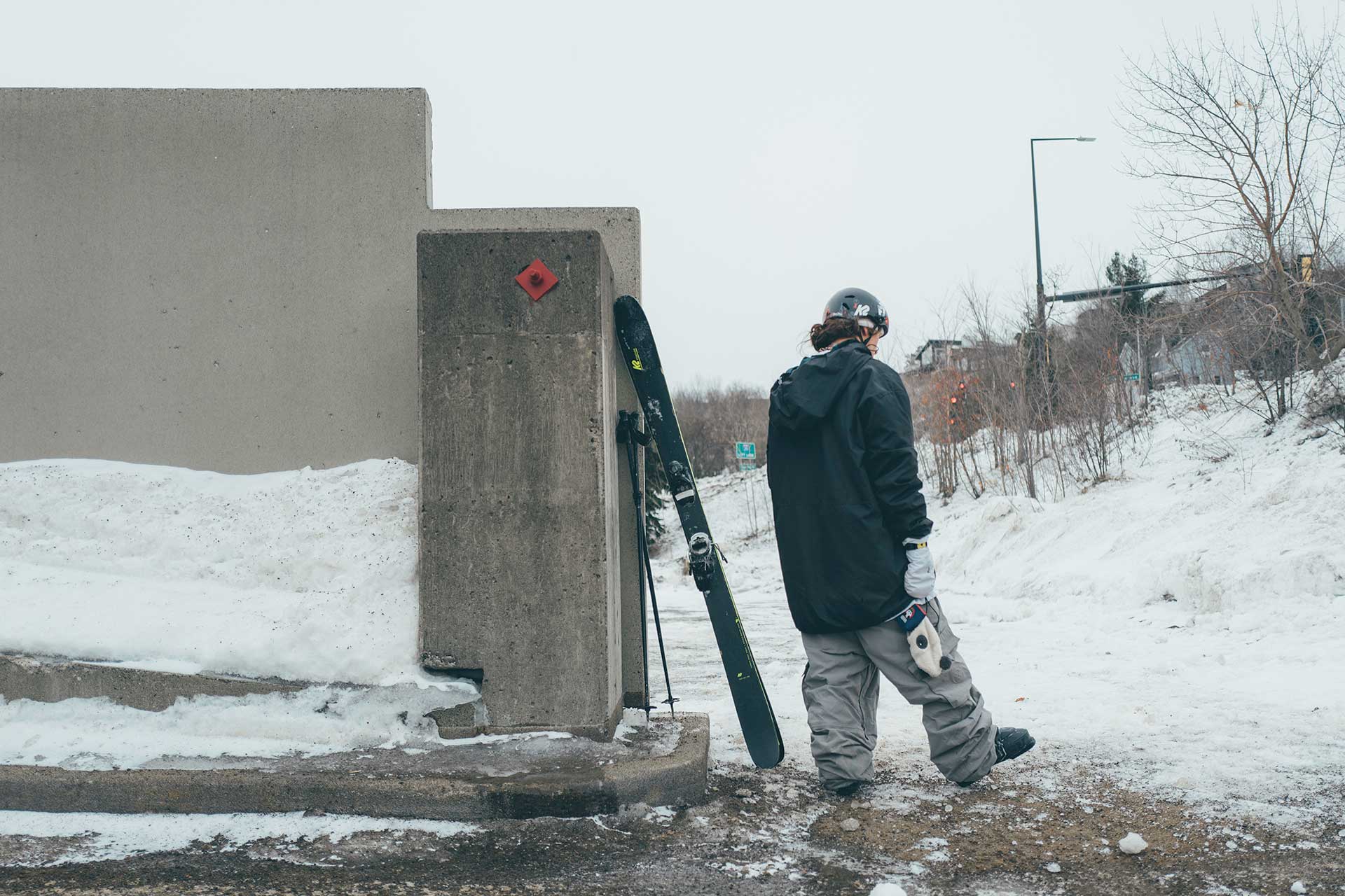 Isaac Simhon in Minnesota for the filming of Henrik Harlaut's Salute