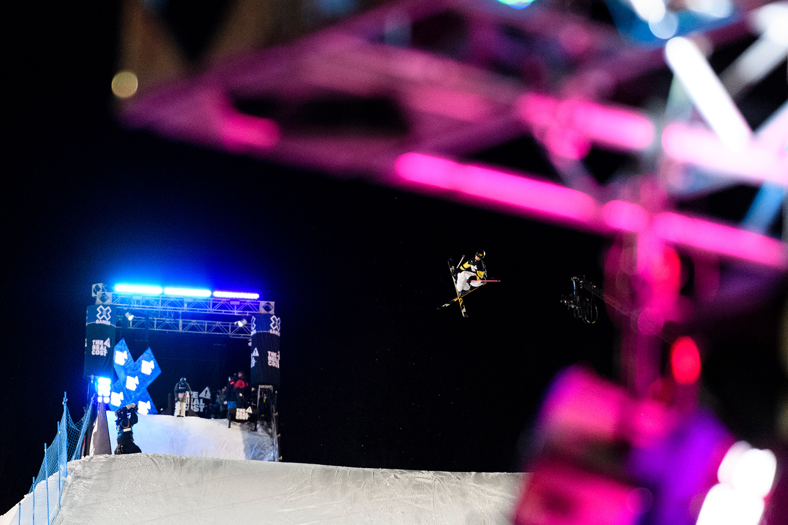 Birk Ruud at the 2020 Winter X Games Men's Ski Big Air contest.