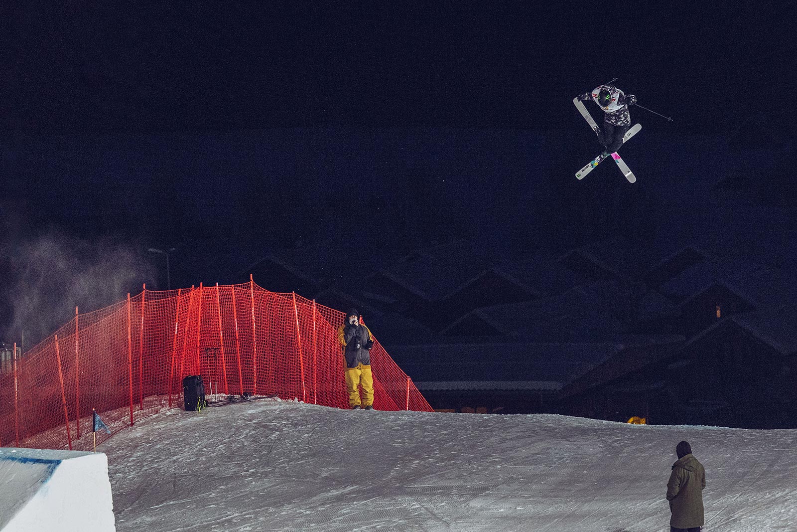 Giulia Tanno in the finals of the 2021 World Cup Big Air in Kreischberg, Austria
