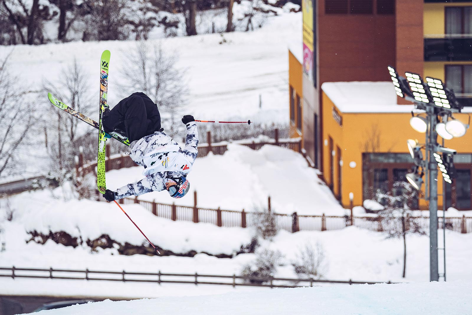 Nick Goepper at the 2021 World Cup Big Air Kreischberg, Austria.