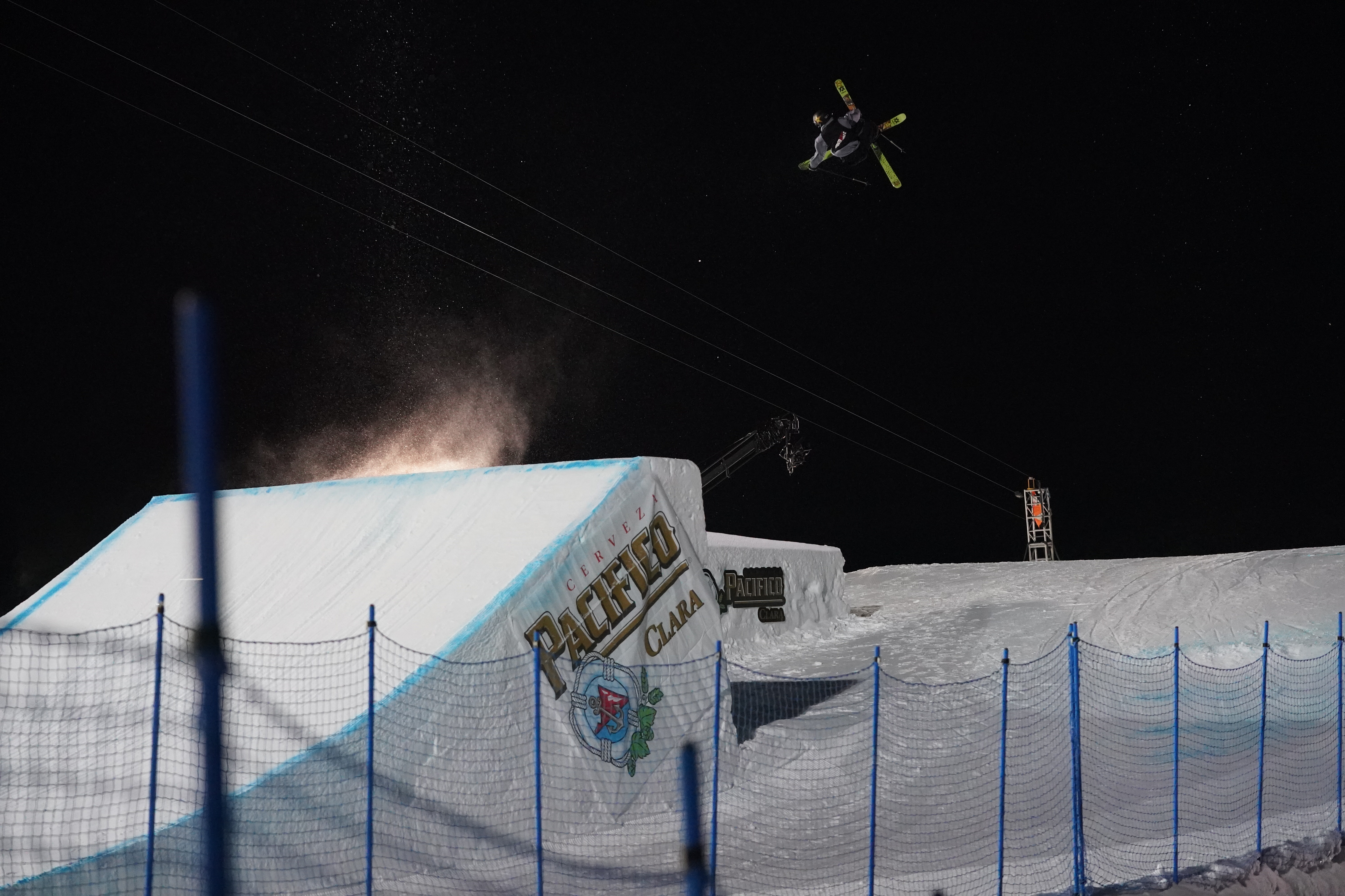 Alex Beaulieu-Marchand competes in Big Air at the 2021 Winter X Games in Aspen, Colorado.
