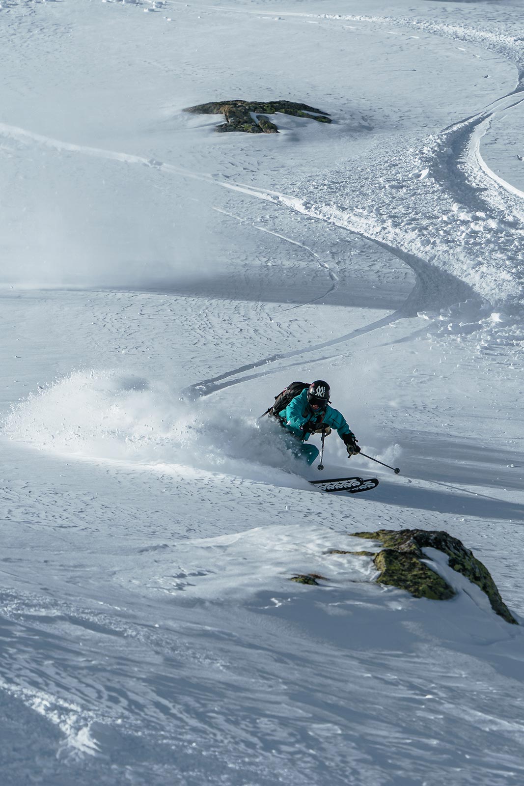 Andri Bieger filming for Moinsa in Disentis, Switzerland.