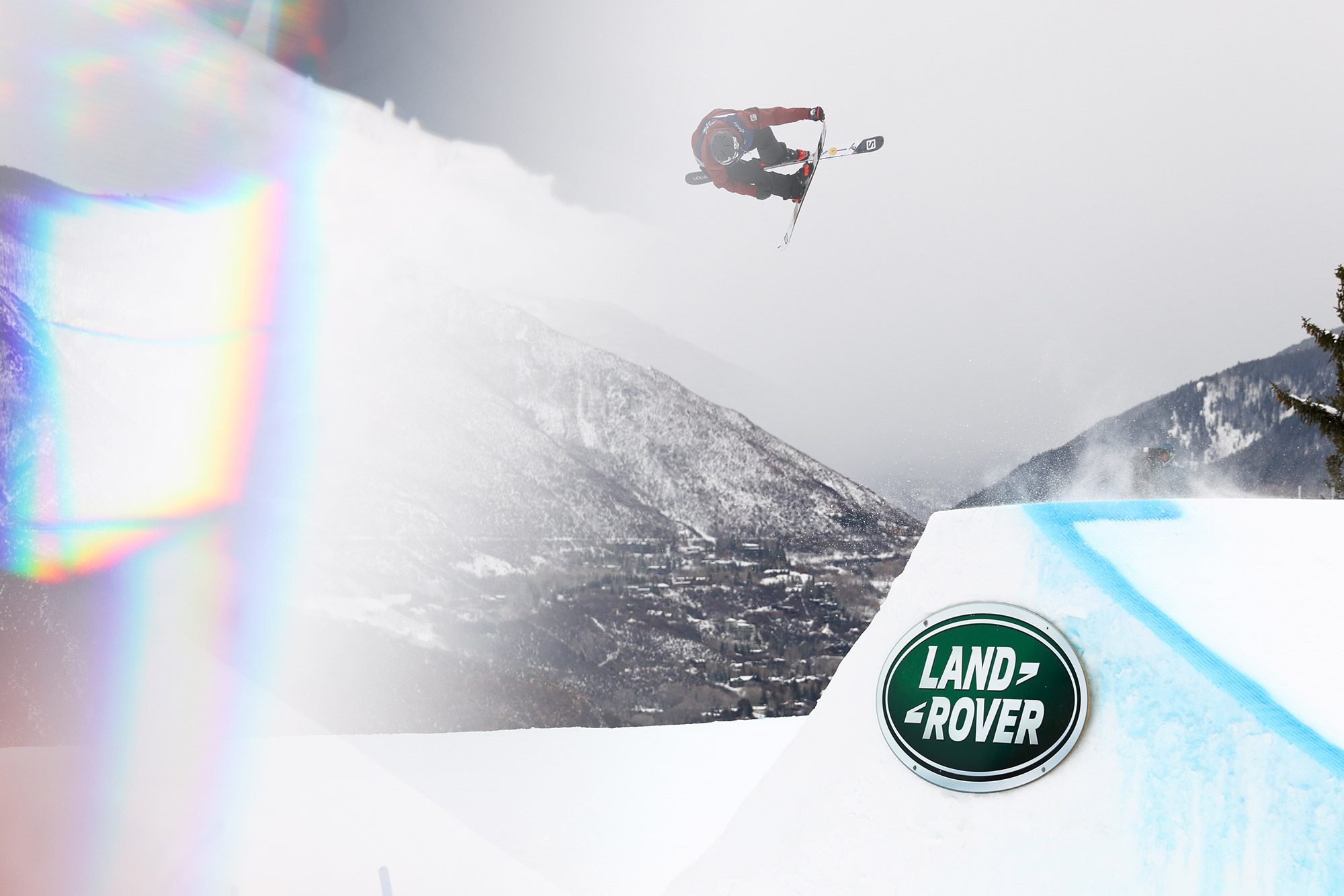 Antoine Adelisse competes in Big Air Finals at the 2021 FIS Freestyle World Championships in Aspen, Colorado.