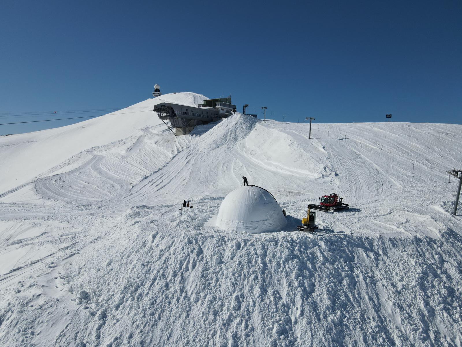 Audi Nines 2021 Setup in Crans-Montana, Switzerland
