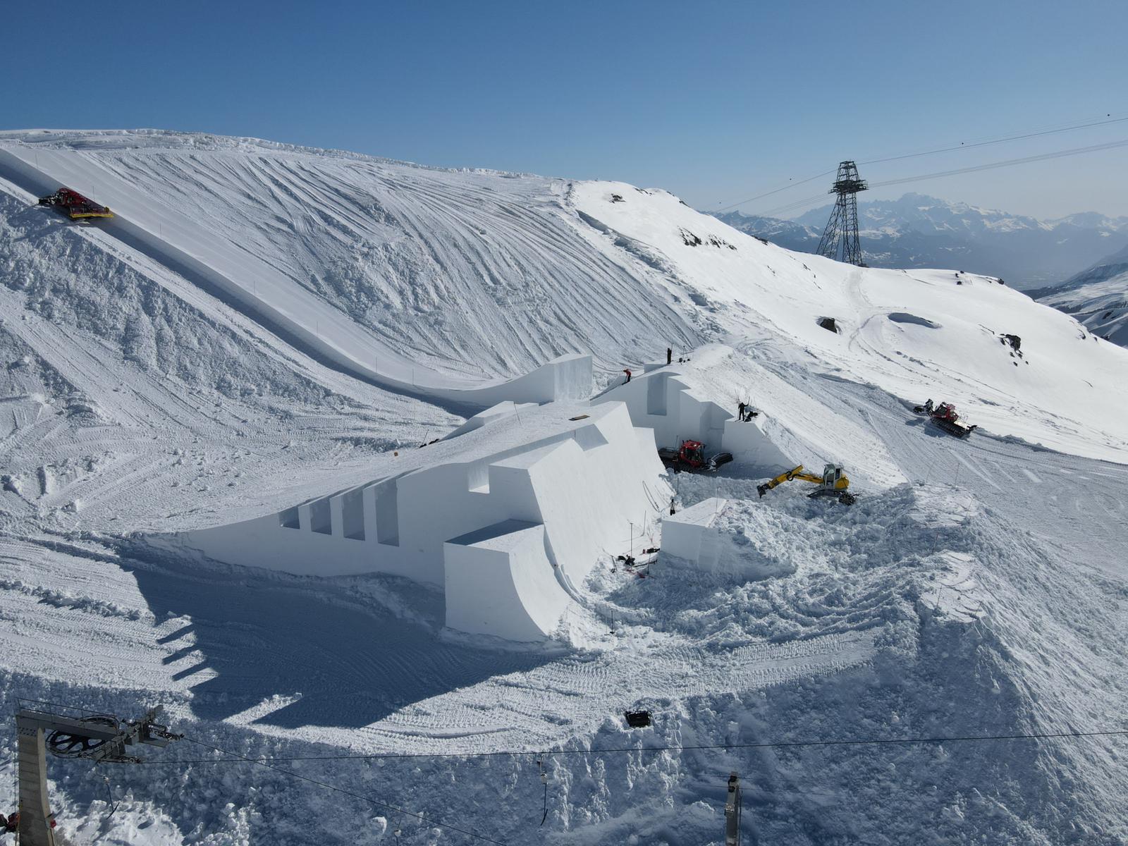 Audi Nines 2021 Setup in Crans-Montana, Switzerland