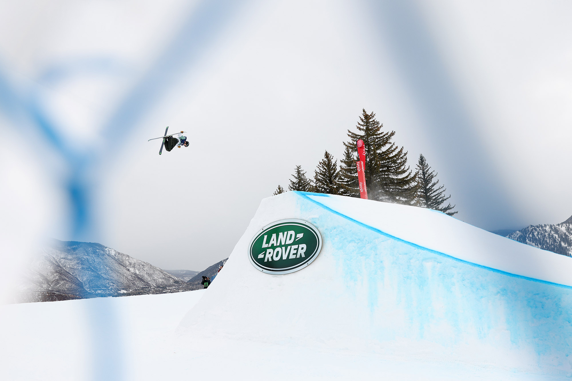 Sebastian Schjerve competes in Big Air finals at the 2021 FIS World Championships in Aspen, Colorado.