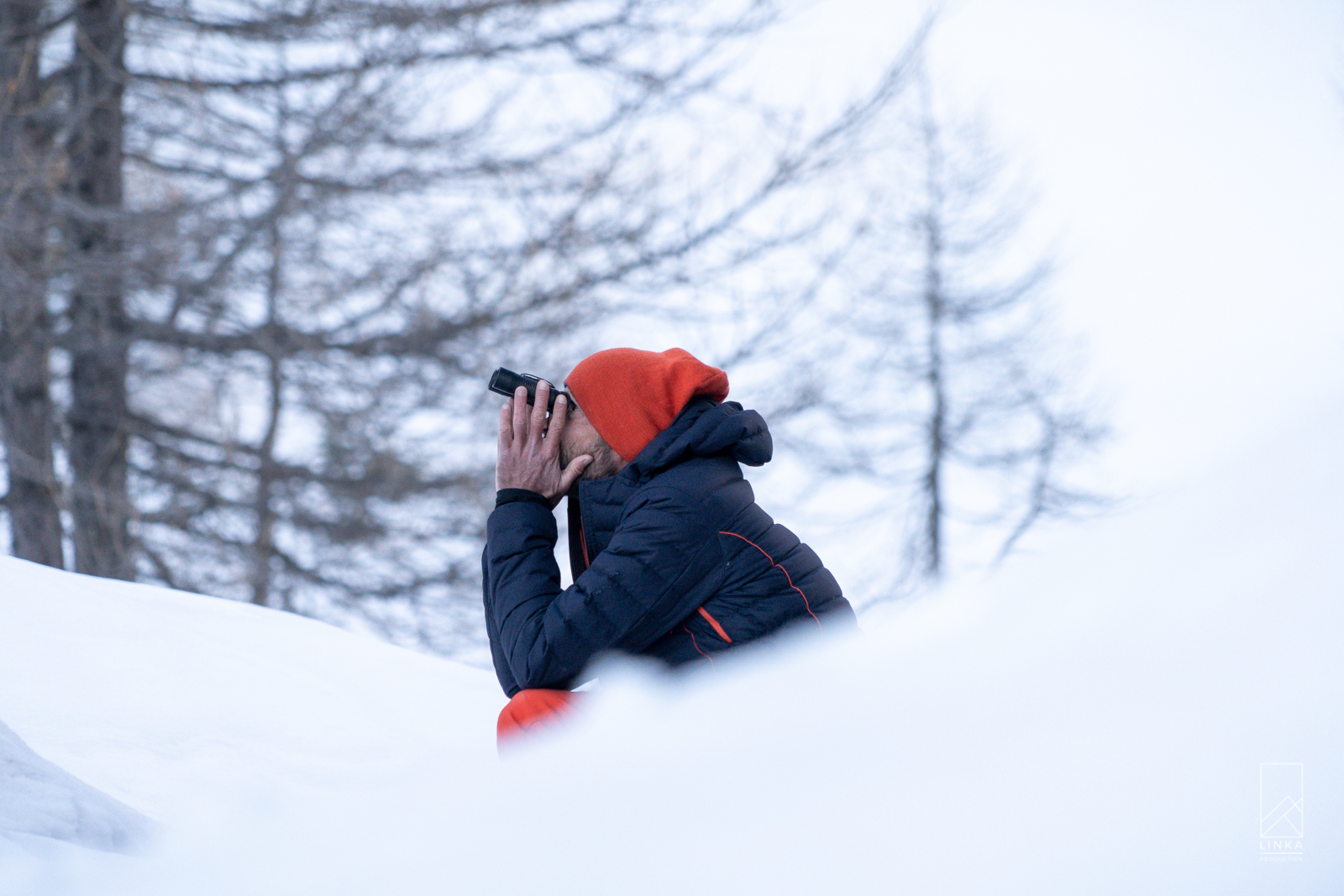 Paul Bonhomme scouting lines. Photo: Chris Angot