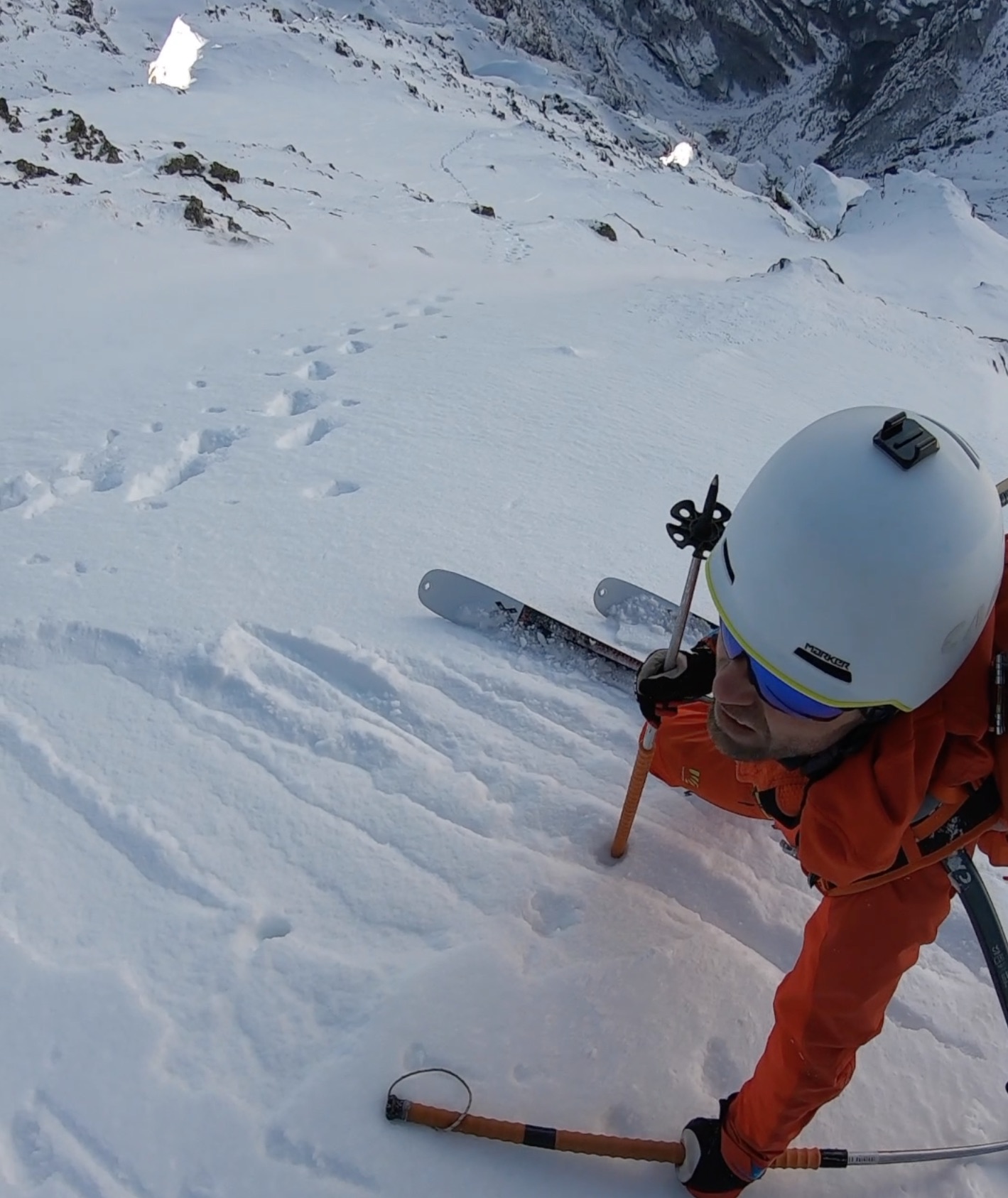 'Spur of the Acrobats' on the north face of Chaperon. Paul Bonhomme Photo