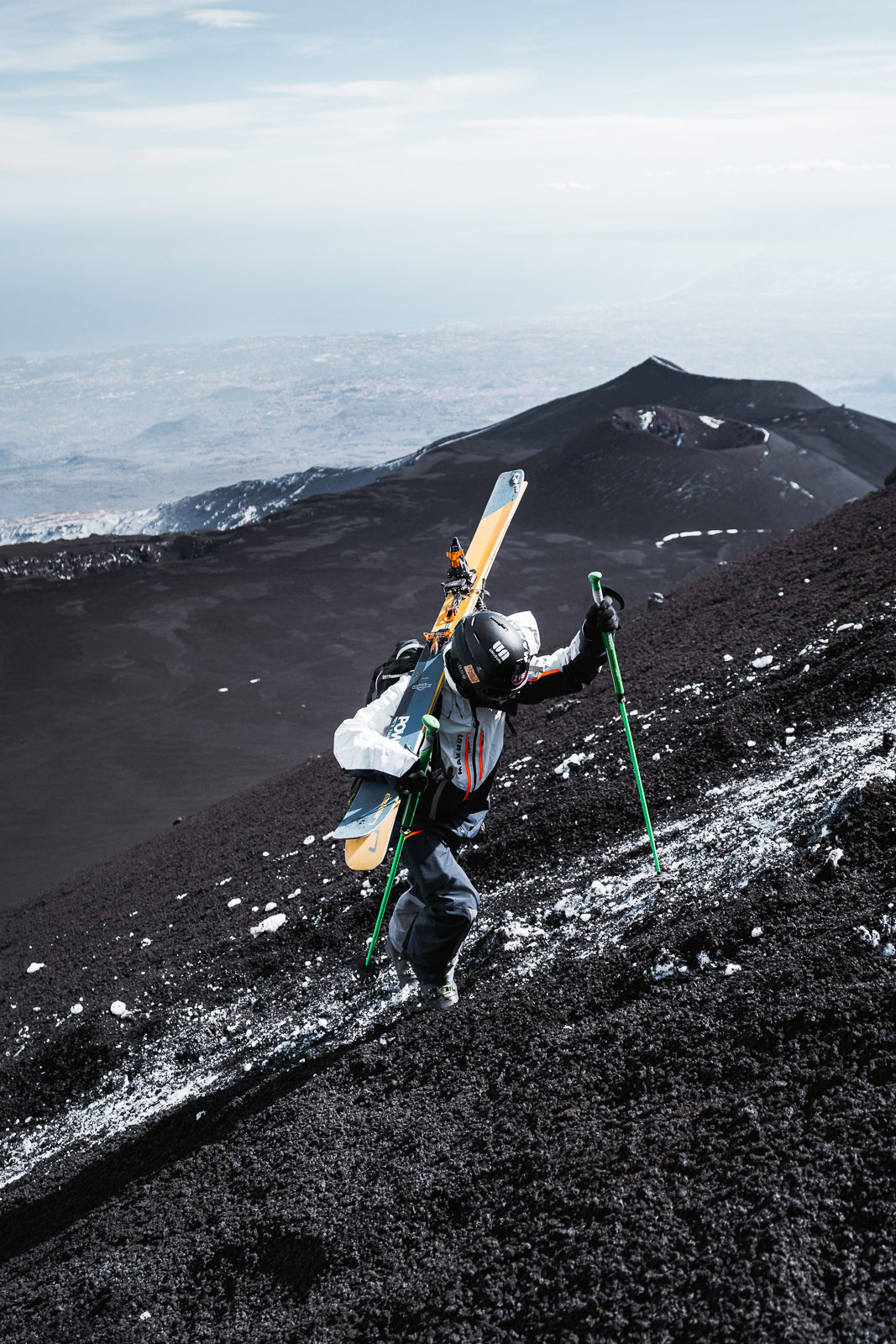 Freeriding Mt Etna with Shanty Cipolli